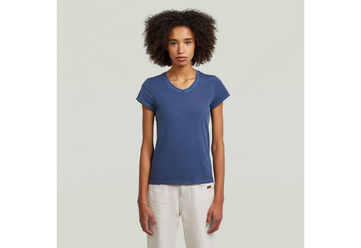 G-STAR V-Shirt Eyben mit Label