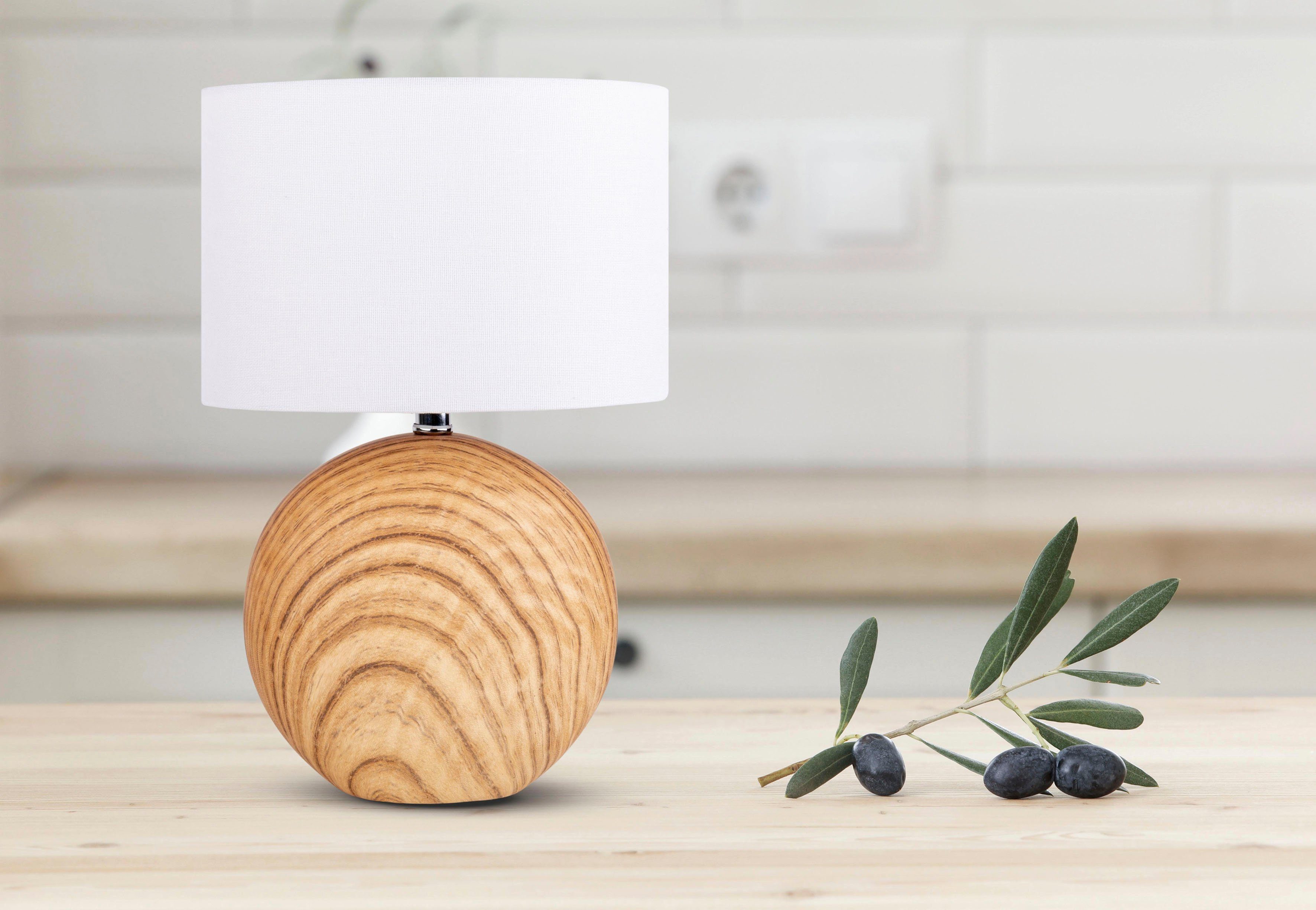 näve Tischleuchte Woody, Ein-/Ausschalter, ohne Leuchtmittel, günstig online kaufen