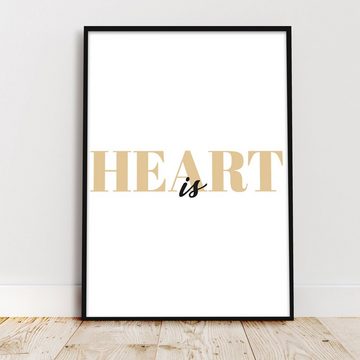 Close Up Poster Heart is Kunstdruck Din A4 21 x 29,7 cm