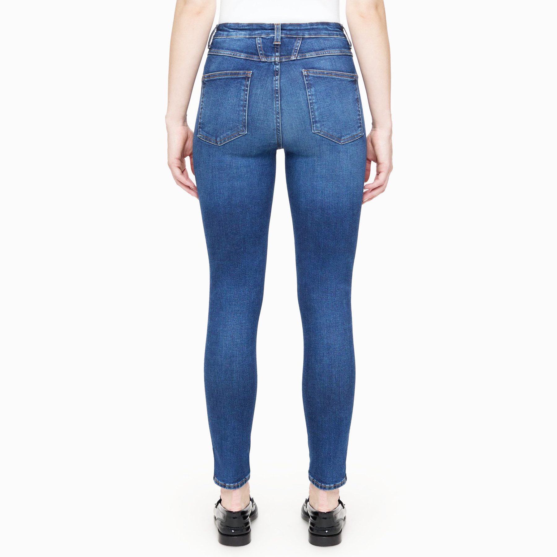 CLOSED Skinny-fit-Jeans CLOSED Jeans SKINNY PUSHER High Waist Kurz - Blau