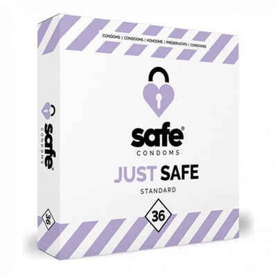 Safe Kondome Kondome mit silikonbasiertem Gleitmittel – Standard – 36 Stück