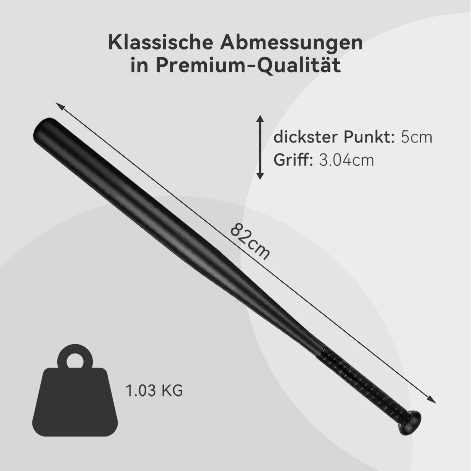 Youyijia Baseballschläger 82 cm Baseball Bat Softball Sports Equipment