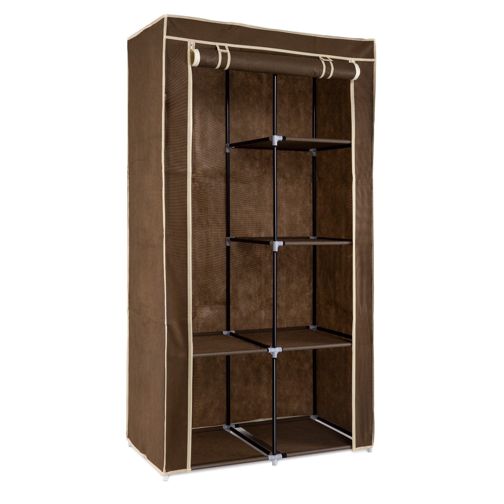 Navaris Garderobenschrank Stoff Kleiderschrank - 88x170x45cm günstig online kaufen