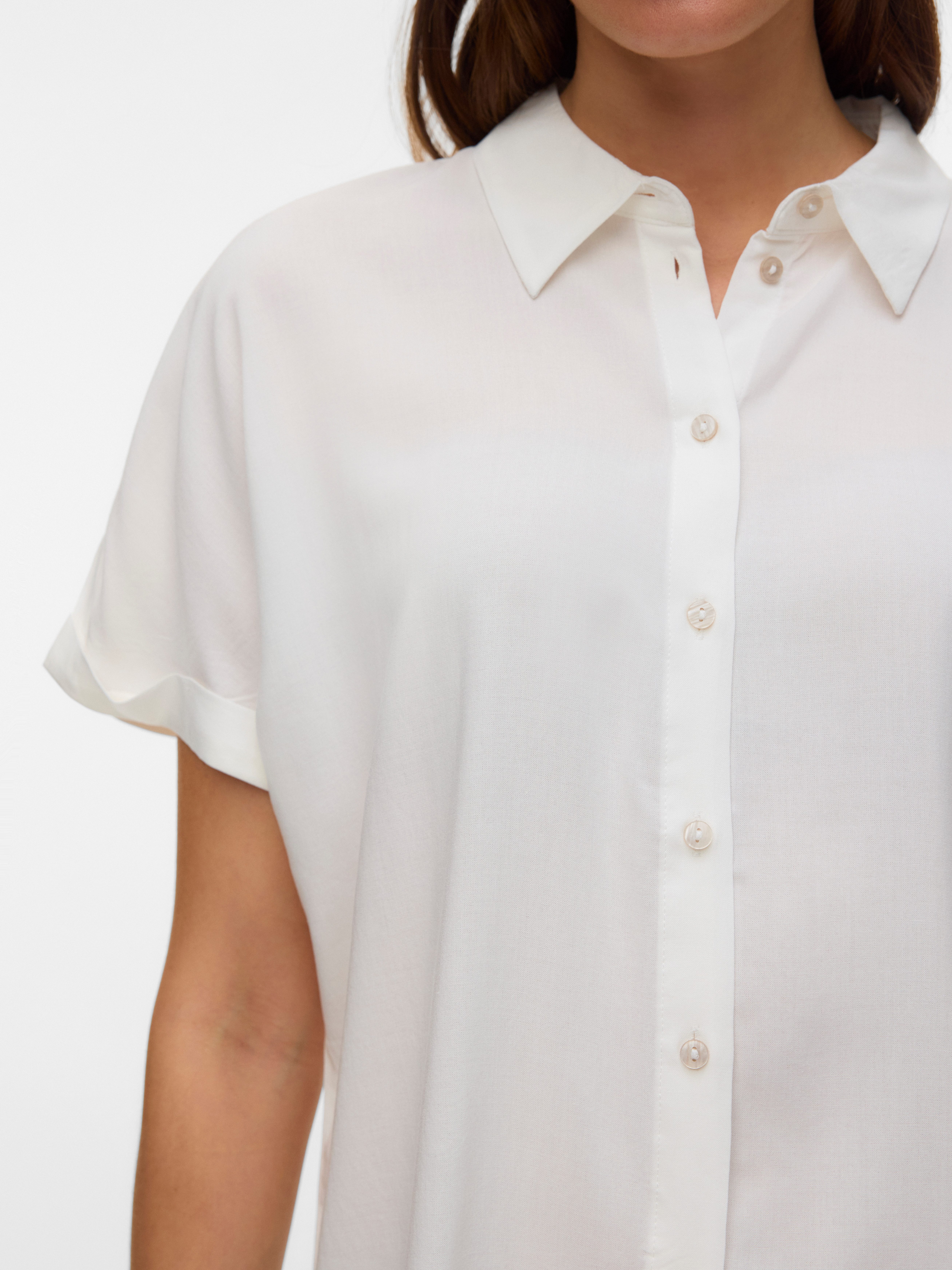 Vero Moda Kurzarmbluse VMALICE SS SHIRT WVN NOOS Viskose