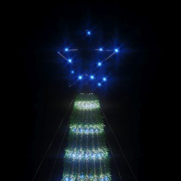 vidaXL Christbaumschmuck Weihnachtsbaum Kegelform 275 LEDs Blau 180 cm (1-tlg)