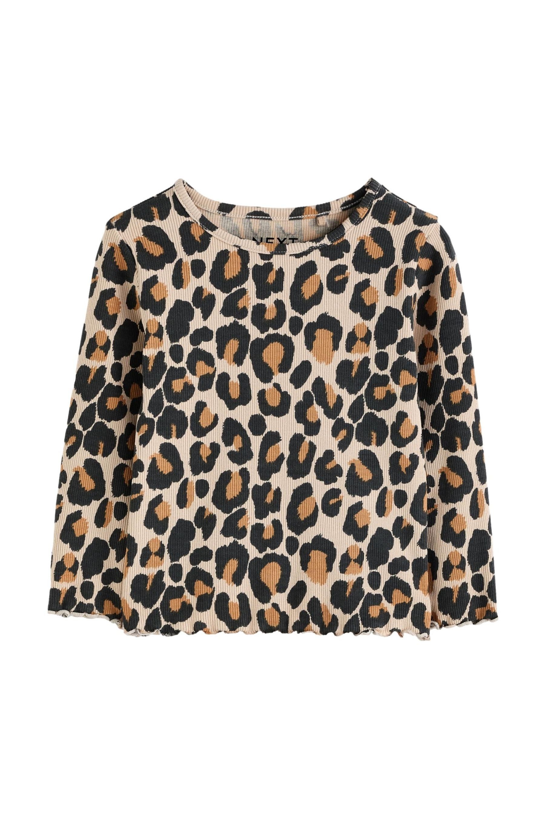 Langarmshirt Langärmeliges Feinripp-Shirt