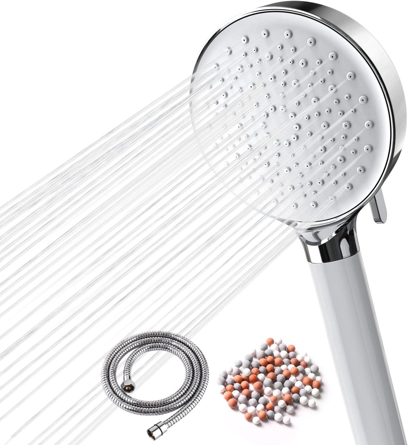 Handbrause Duschkopf mit Schlauch Set, Wassersparender Filter
