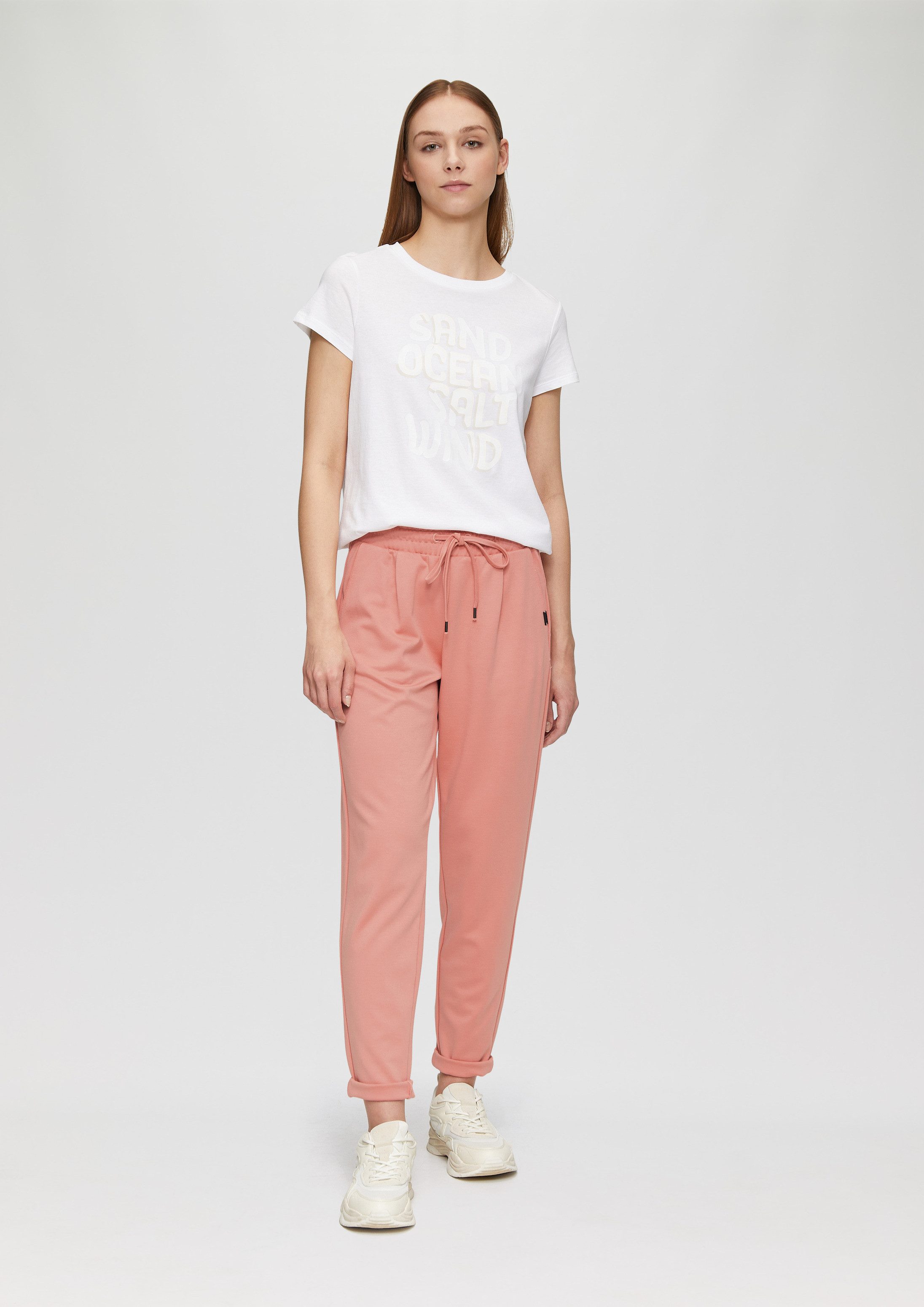 QS Chinos Hose Hose aus Interlock-Jersey mit schmal zulaufendem Bein