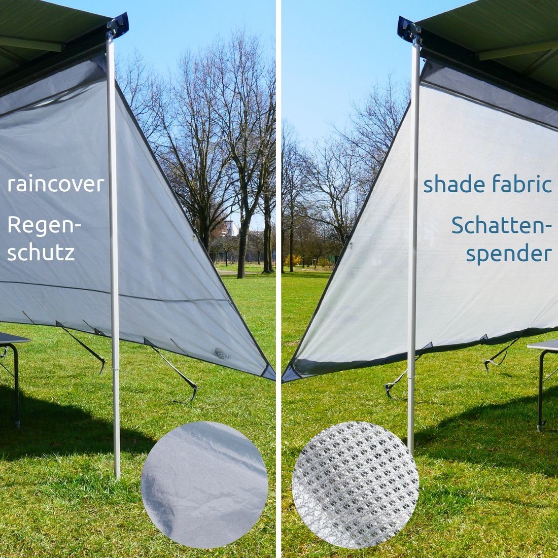 Thule Rain Blocker G2 Voorwand 1.02x2.30 - voor uw camper of caravan