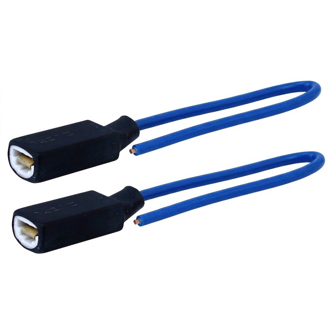 Vision Lampenfassung H1/H3 gerade, Keramik, 15 cm Kabel, 2 Stk KFZ-Adapter, Lampenfassung H1/H3 gerade, Keramik, 15 cm Kabel, 2 Stk