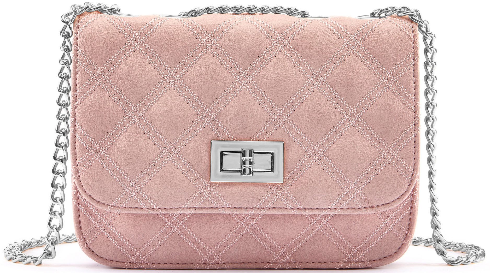 LASCANA Umhängetasche Minibag, Schultertasche, Handtasche, Henkeltasche mit Kettenhenkel, Crossbody Bag VEGAN