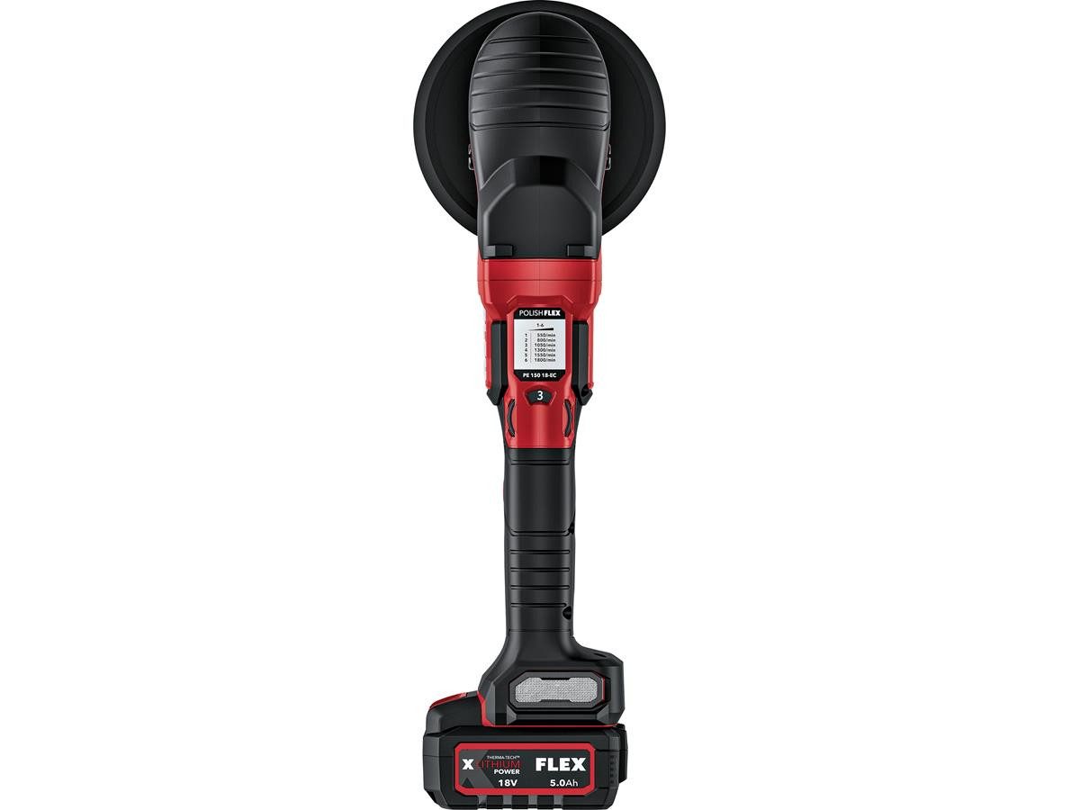 Flex Akku-Poliermaschine PE 2 18-EC Set, 550 min. U/min, 1800 max. U/min, Ø 150 mm