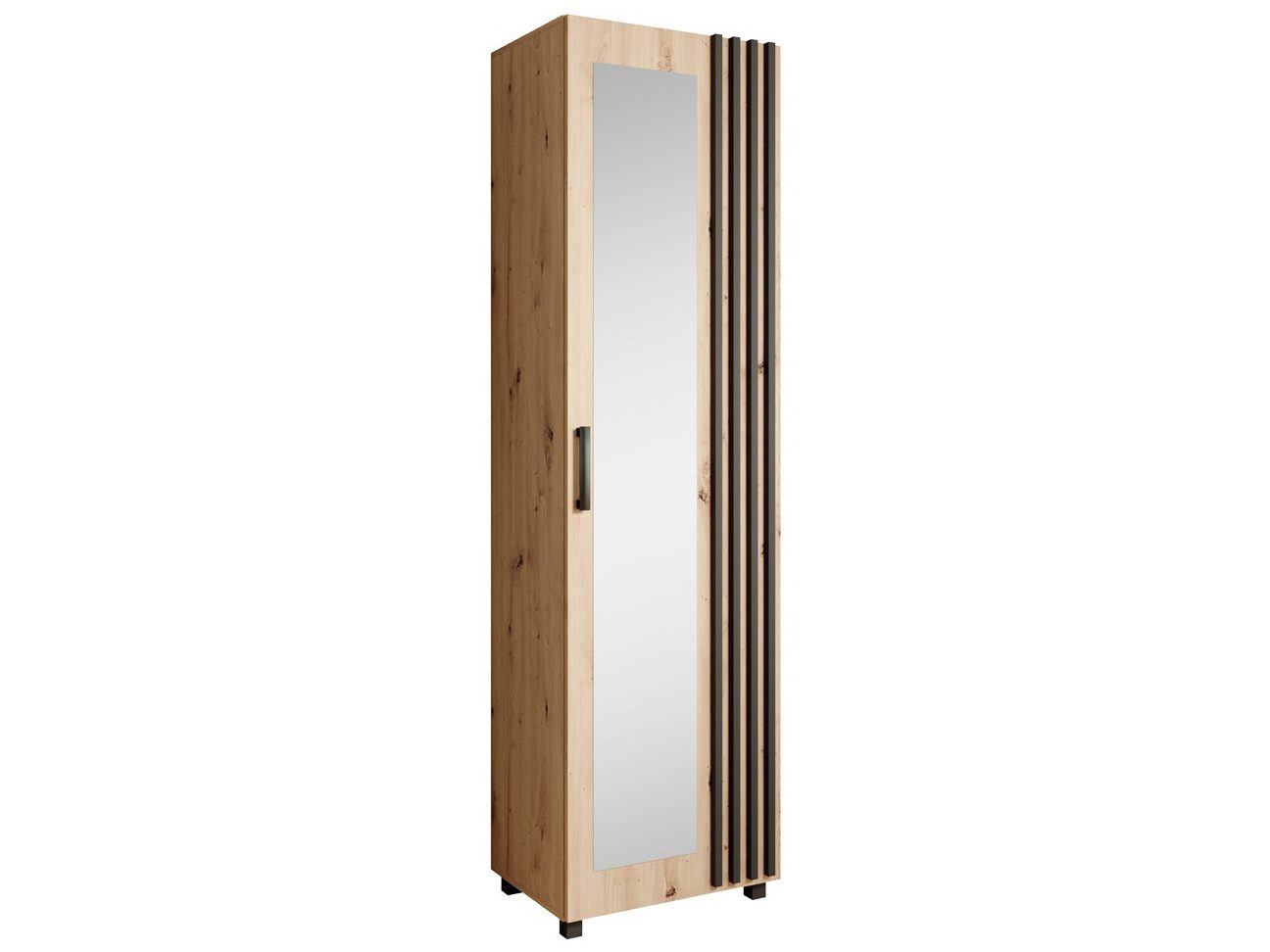 Beautysofa Garderobenschrank mit Tür und Spiegel LIVIA