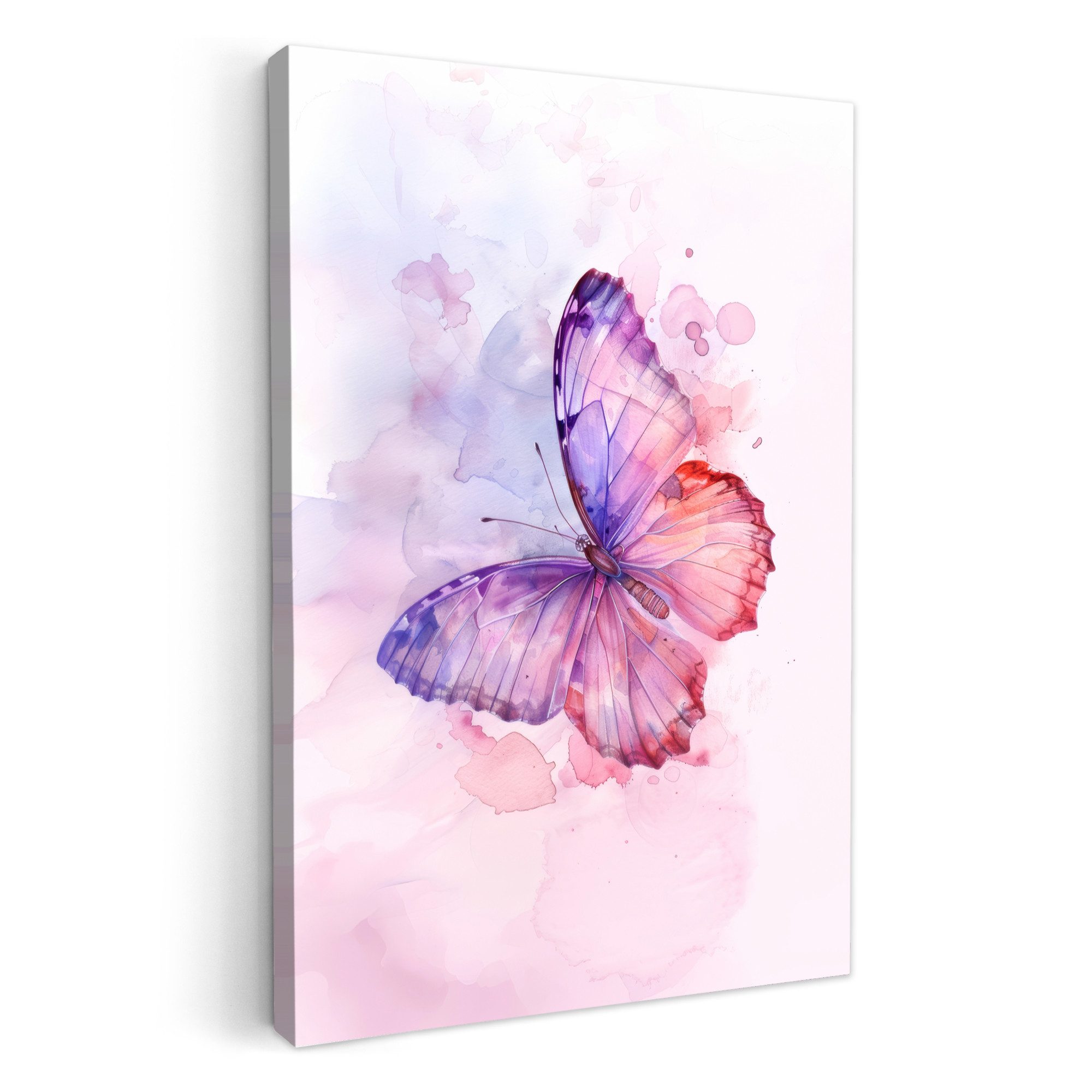 OneMillionCanvasses® Leinwandbild Schmetterling - Lila - günstig online kaufen
