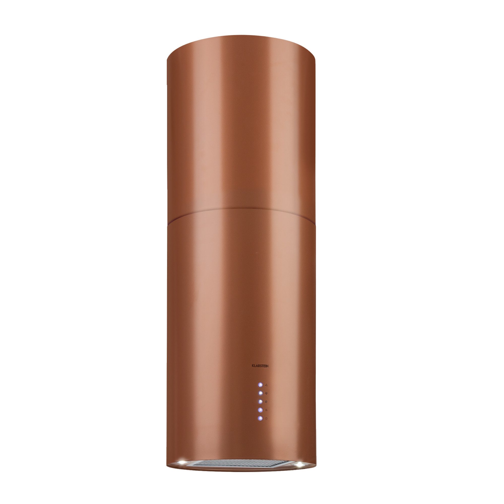 Klarstein Deckenhaube Serie TK15-BerettaKupfer, Abzugshaube Insel Abluft Haube Umluft Dunstabzug Einbau Umlufthaube