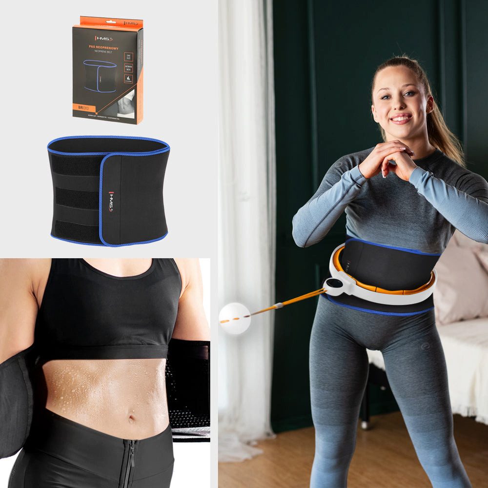 HMS Hula-Hoop-Reifen Fitnessreifen Cardioring Hula-Hoop Reifen (Spar-Set, Langlebigkeit), TPE-Massageelementen für effektives Cardio- und Figurtraining