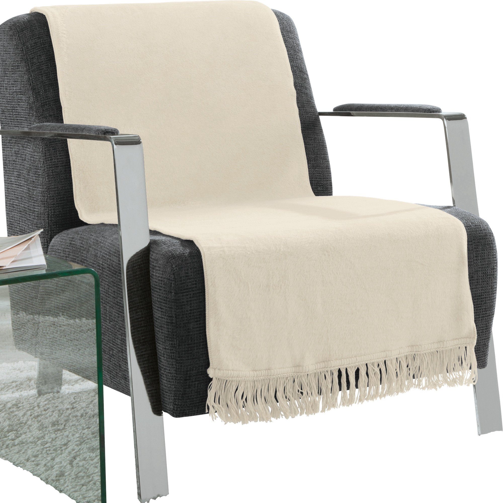 Erwin Müller Sesselschoner Sessel- und Sofaschoner "Catania", Baumwollmischung Uni