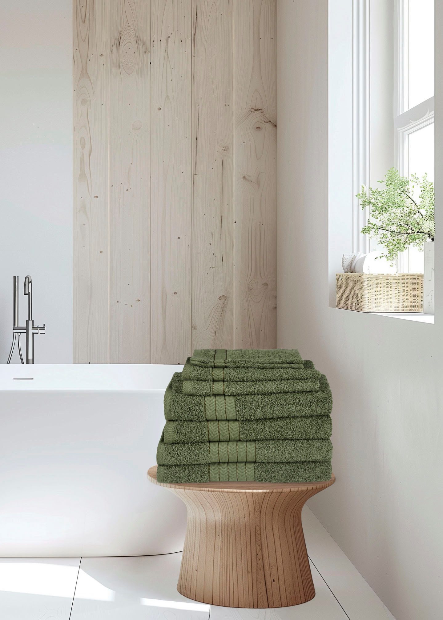 good morning Handtuch Set Uni, Frottee günstig online kaufen