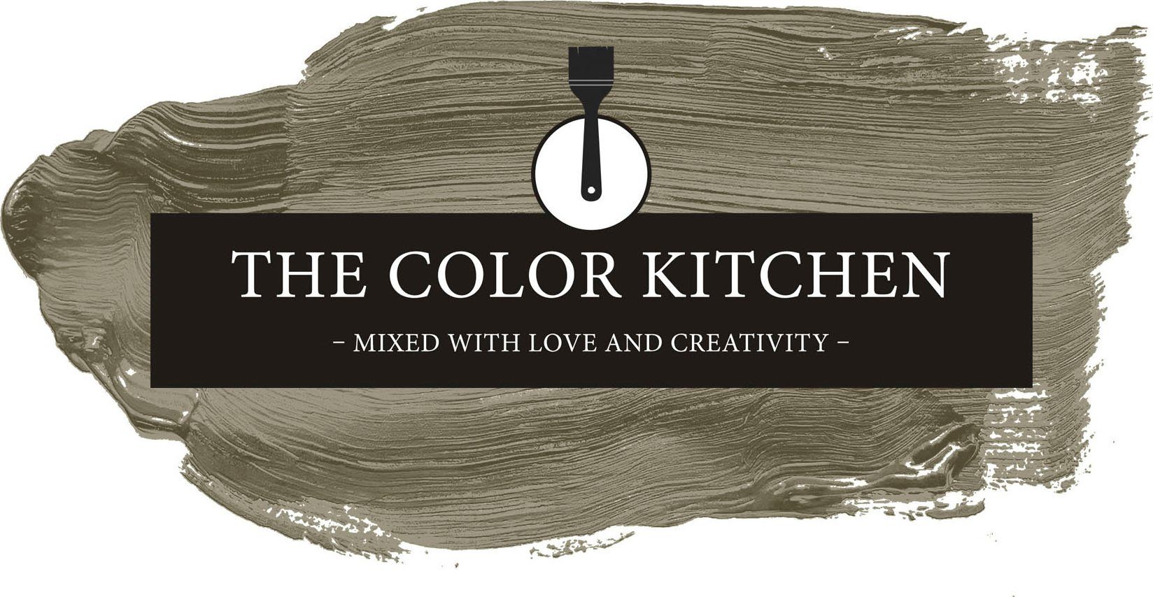 A.S. Création Wand- und Deckenfarbe Seidenmatt Innenfarbe THE COLOR KITCHEN, für Wohnzimmer Schlafzimmer Flur Küche, versch. Grüntöne TCK4013 Ordinary Olive