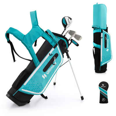 KOMFOTTEU Golfschläger + Golfbag, mit 300CC Driver, für Kinder von 8-10 Jahren