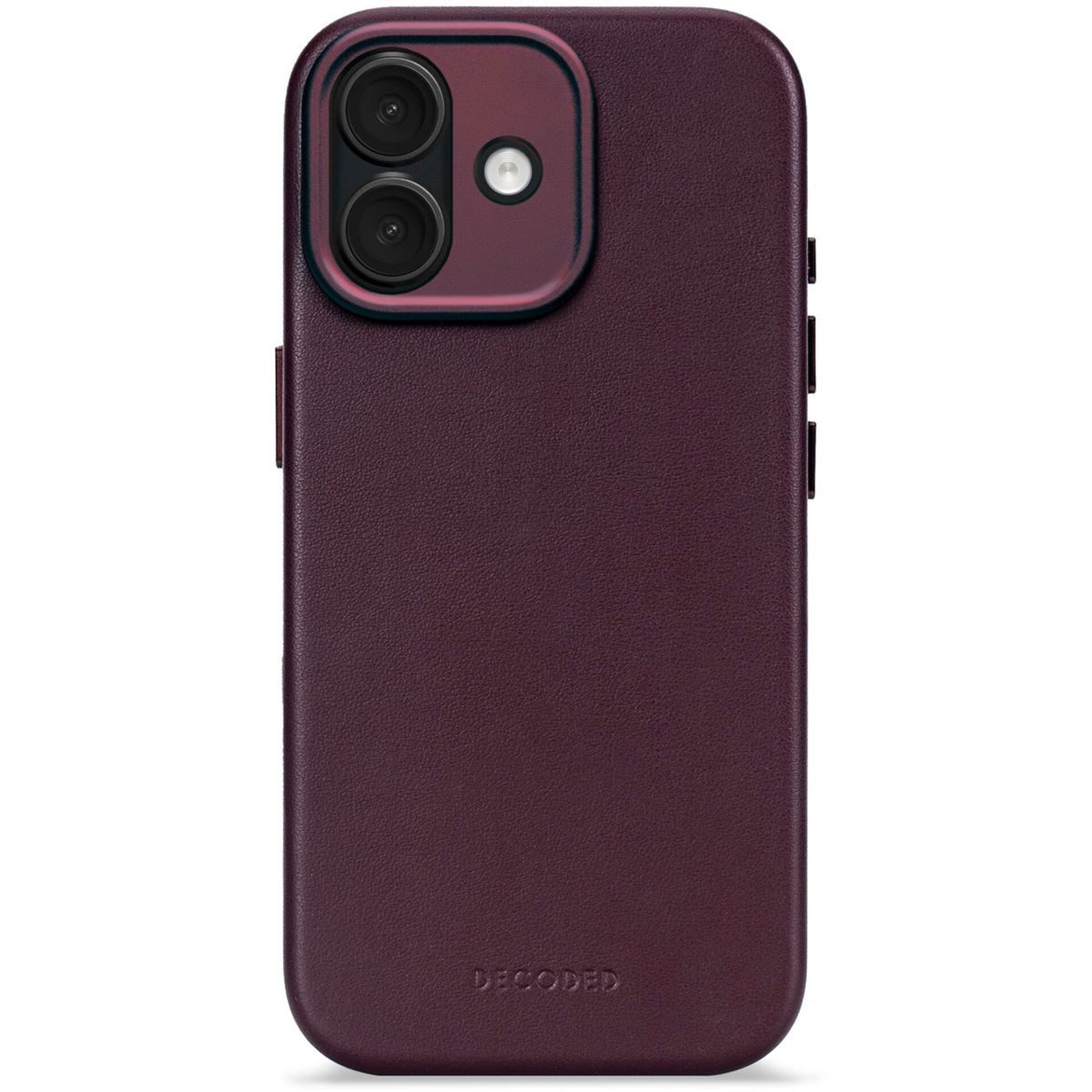 DECODED Smartphone-Hülle Leather Backcover iPhone 17 Dark Ruby