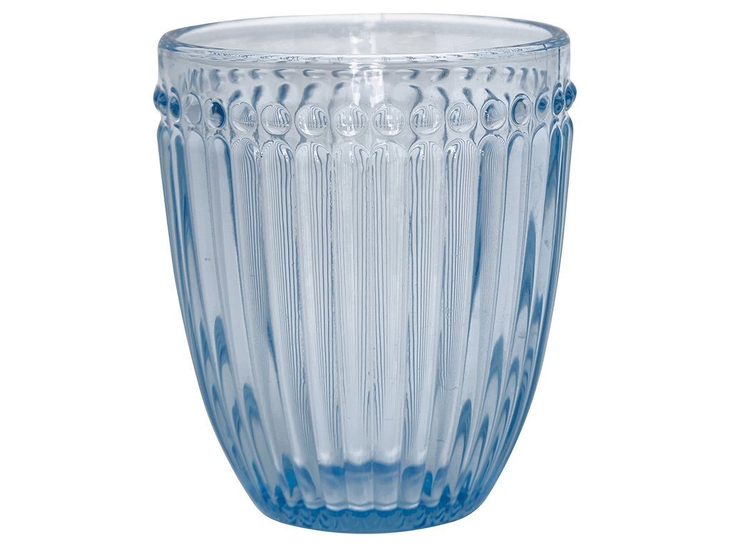 Greengate Glas Alice Glass Water pale blue 9 cm, Glas