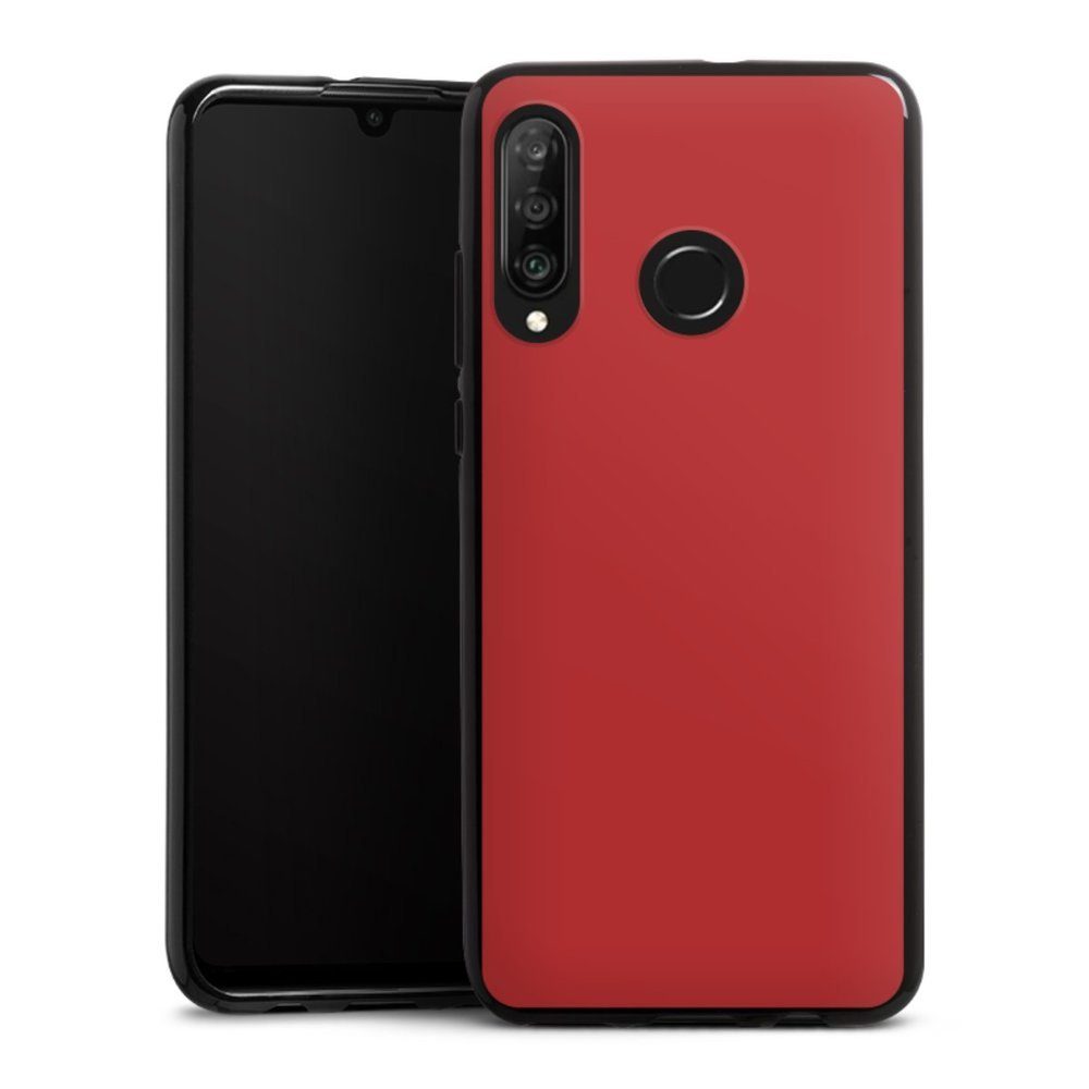 DeinDesign Handyhülle »Karminrot« Huawei P30 Lite, Hülle Rot einfarbig Thermomixmotive online