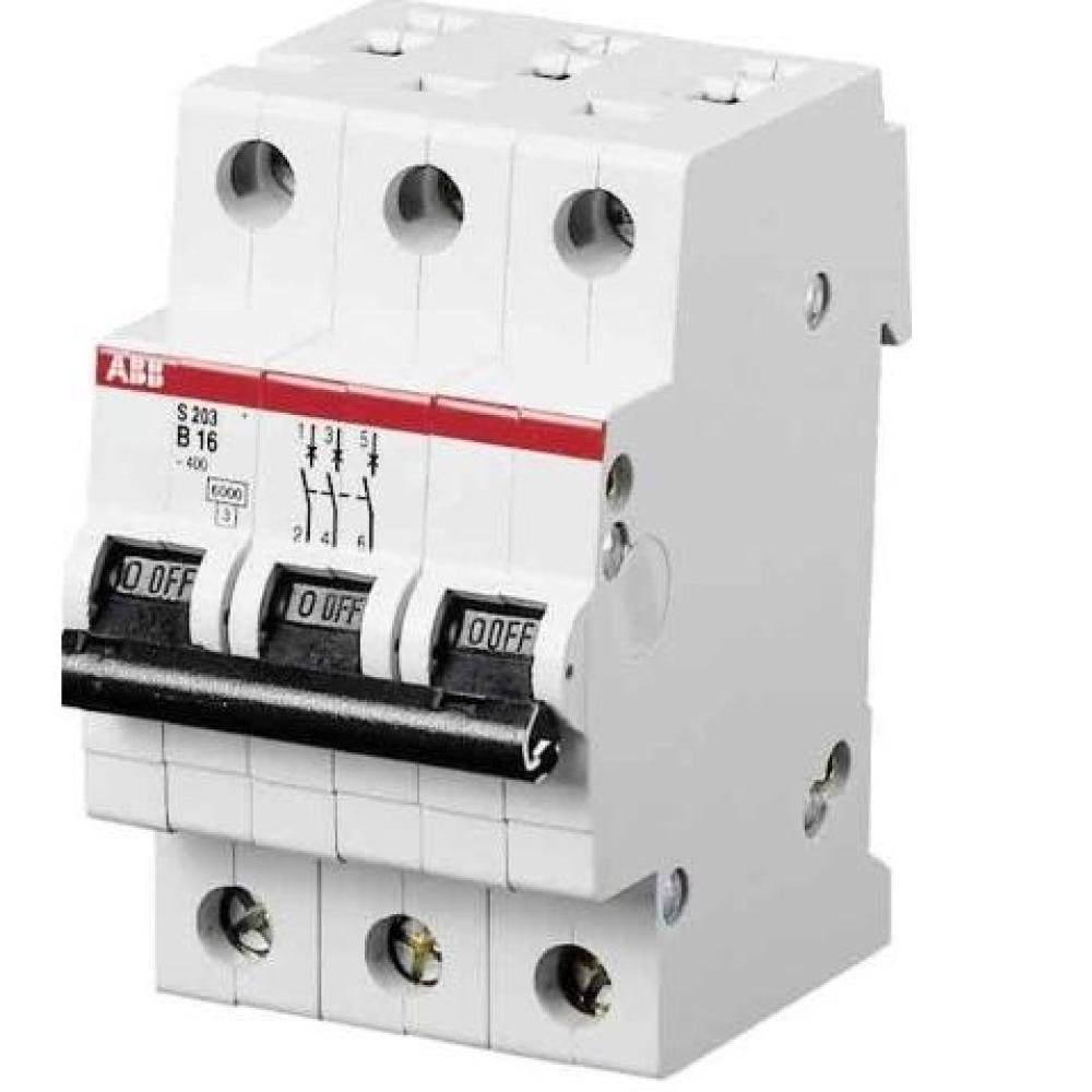 Verteiler ABB S203-B20 Sicherungsautomat B-Char., 6 kA, 20 A, 3P 2CDS253001R0205