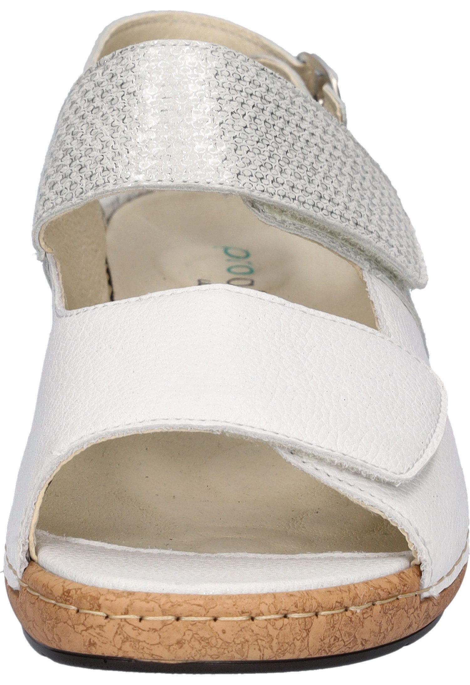 Waldläufer K-HELIETT Sandale Sommerschuh, Keilsandalette, Metallic-Look, in Extraweite K – Bild 4 von 5