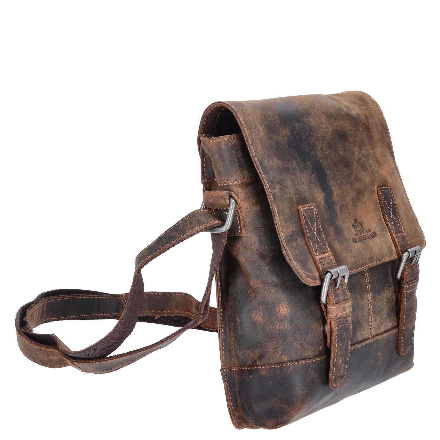The Skandinavian Brand Umhängetasche The Skandinavian Brand Men Shoulder Bag M COW RB WESTERN braun (1-tlg)