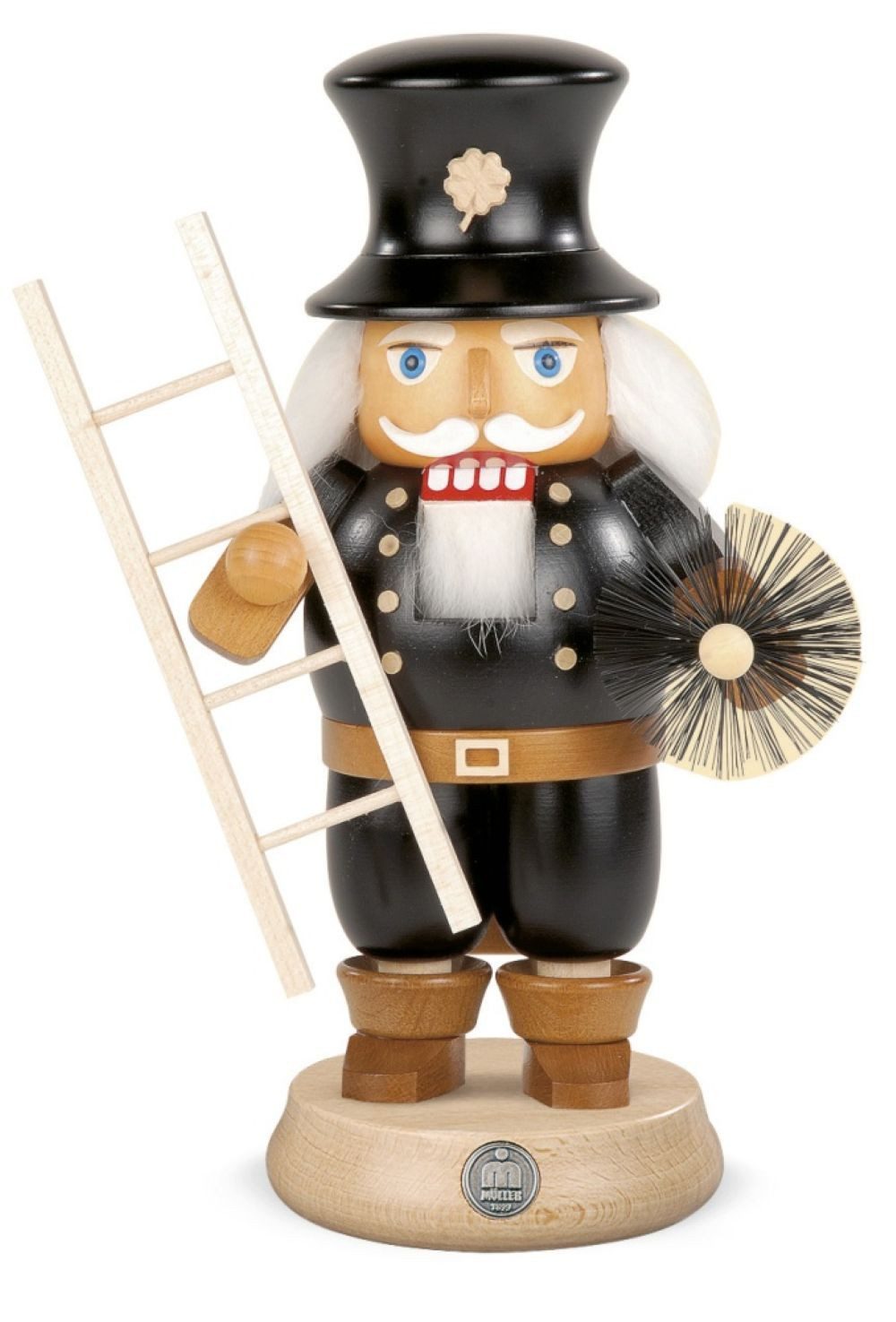 Müller Kleinkunst GmbH Seiffen Nussknacker Müller Bergmann, aus dem Erzgebirge, auf Sockel