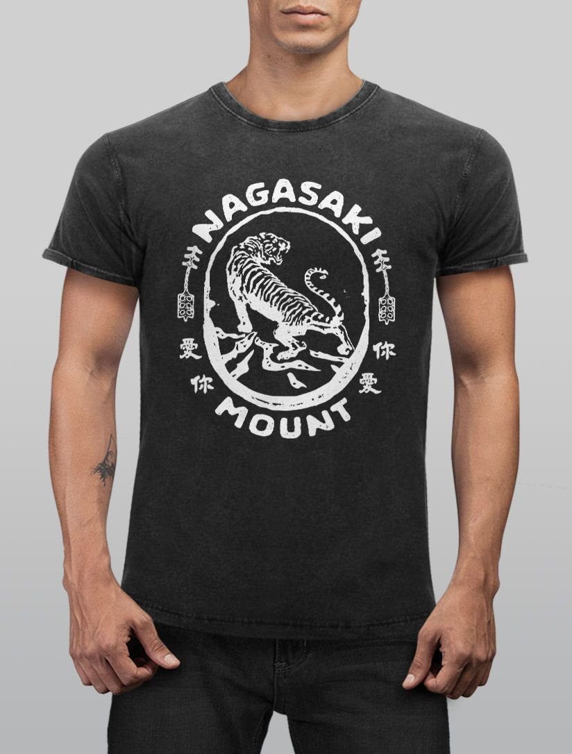 Neverless Print-Shirt Neverless® Herren T-Shirt Vintage Shirt Printshirt Ti günstig online kaufen