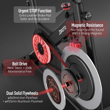 JOROTO Speedbike X4S, Heimtrainer Fahrrad mit Hintergrundbeleuchtem Bluetooth-Display