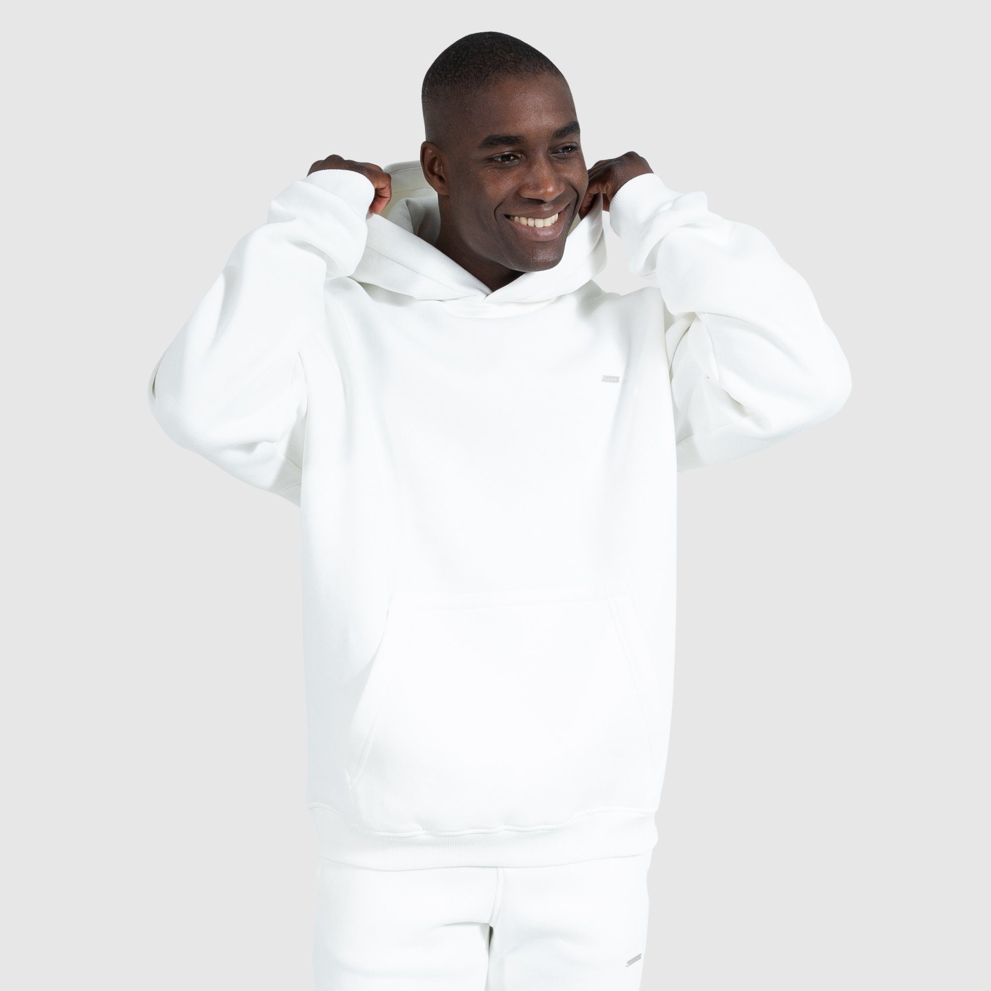 Creme Smilodox Dawson Hoodie Oversize