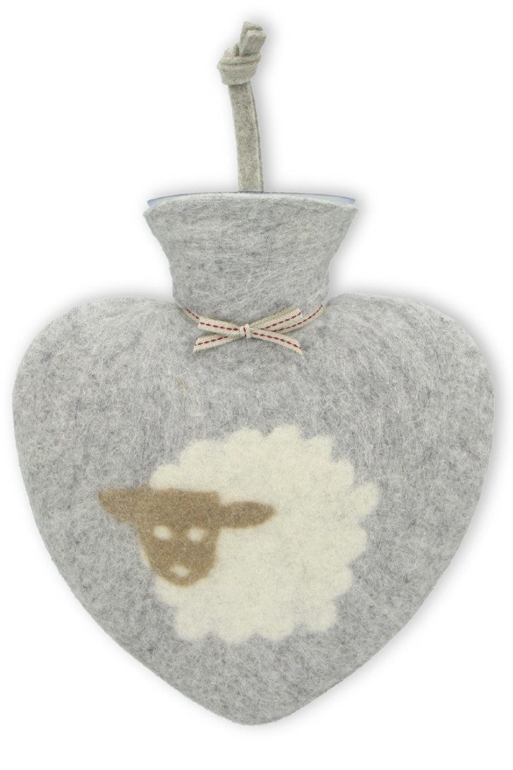Dorothee Lehnen Wärmflasche Wärmflasche - SCHAF - cashmere, grau meliert