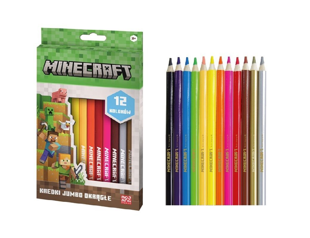 ASTRA Buntstift Minecraft - Jumbo Bleistifte - 12 Farben