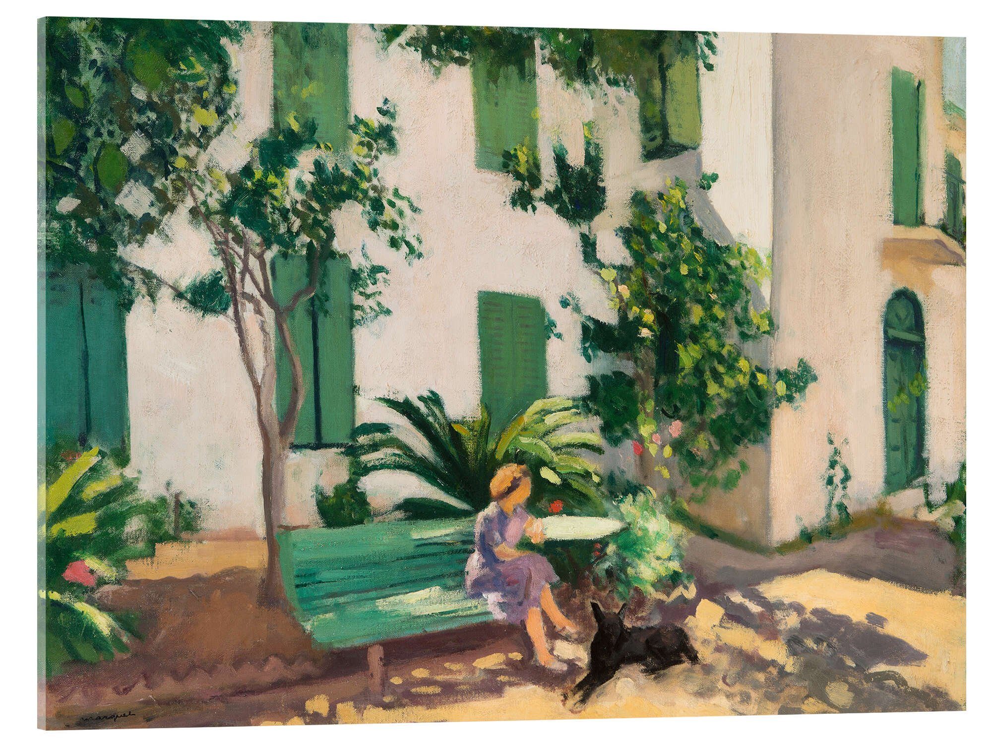 Posterlounge Acrylglasbild Albert Marquet, Rast vor dem Haus, Malerei