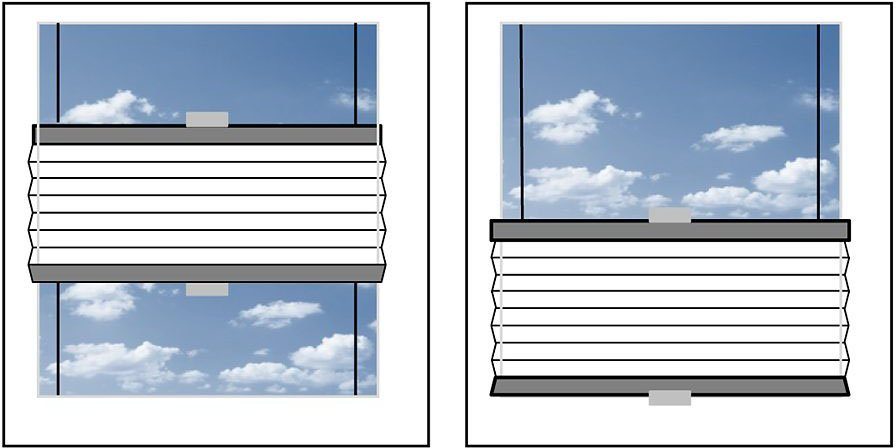 Dachfensterplissee StartUp Style Crepe, sunlines, Lichtschutz, verspannt, verschraubt, weiß mit Führungsschienen