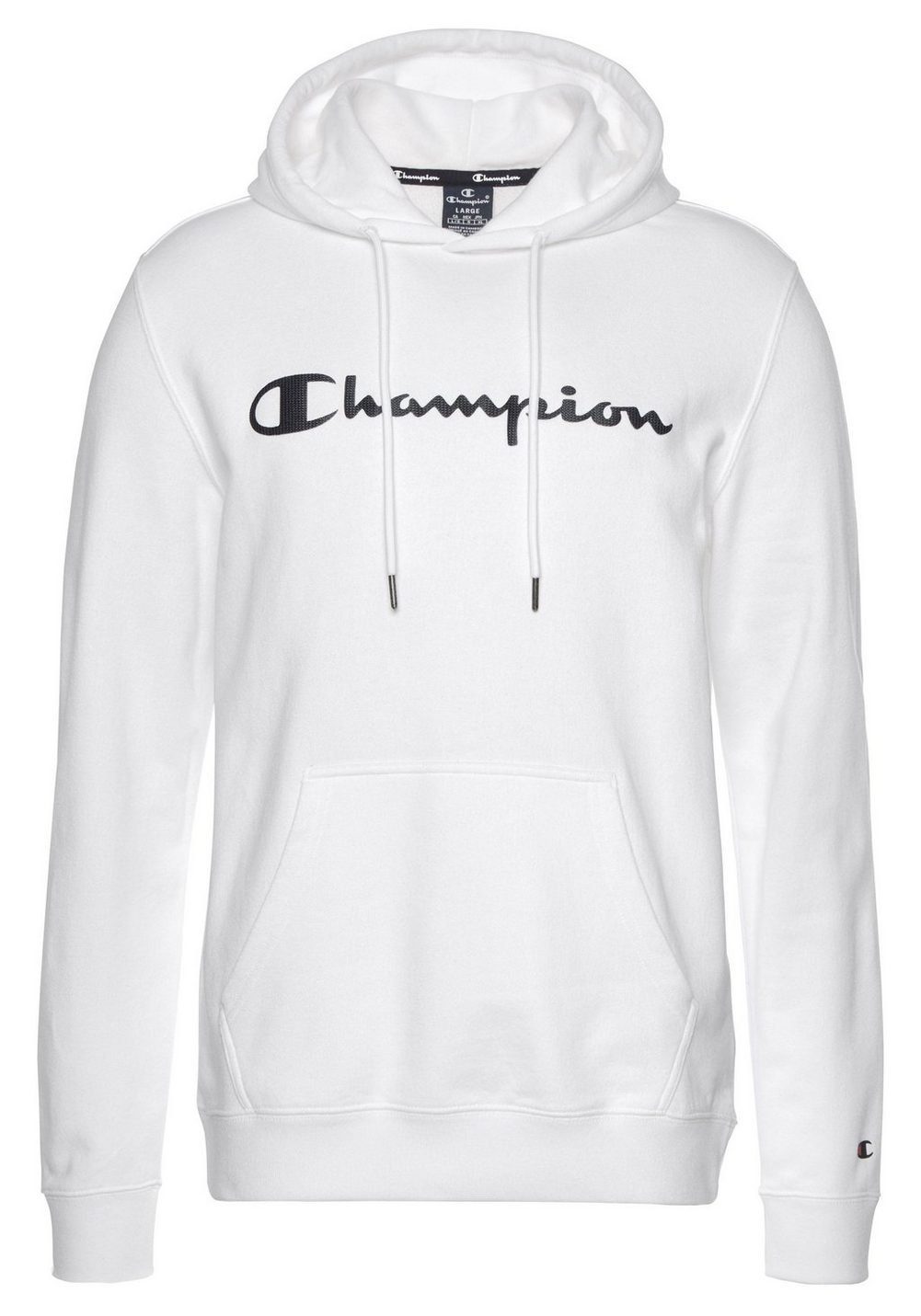 Champion Herren Hooded Kurzarmpullover Champion Sweatshirt weiß 214138