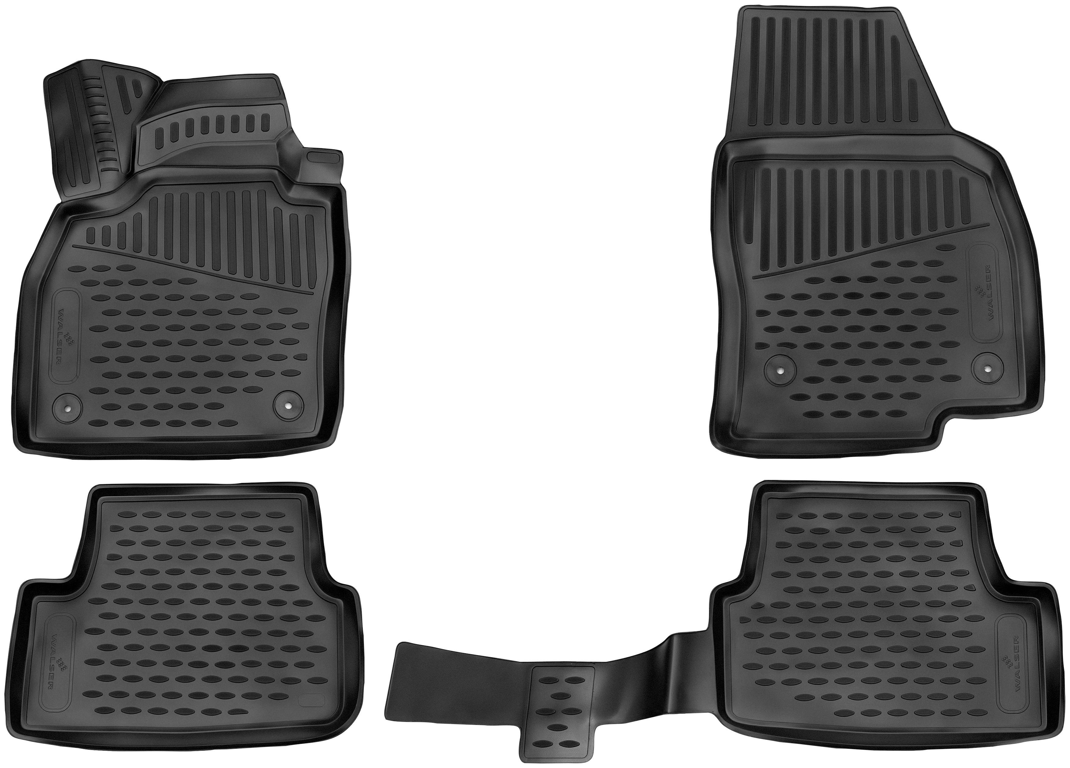 WALSER Passform-Fußmatten XTR (4 Polo - Schrägheck, VW VW St), Heute 2017 für Polo VI für