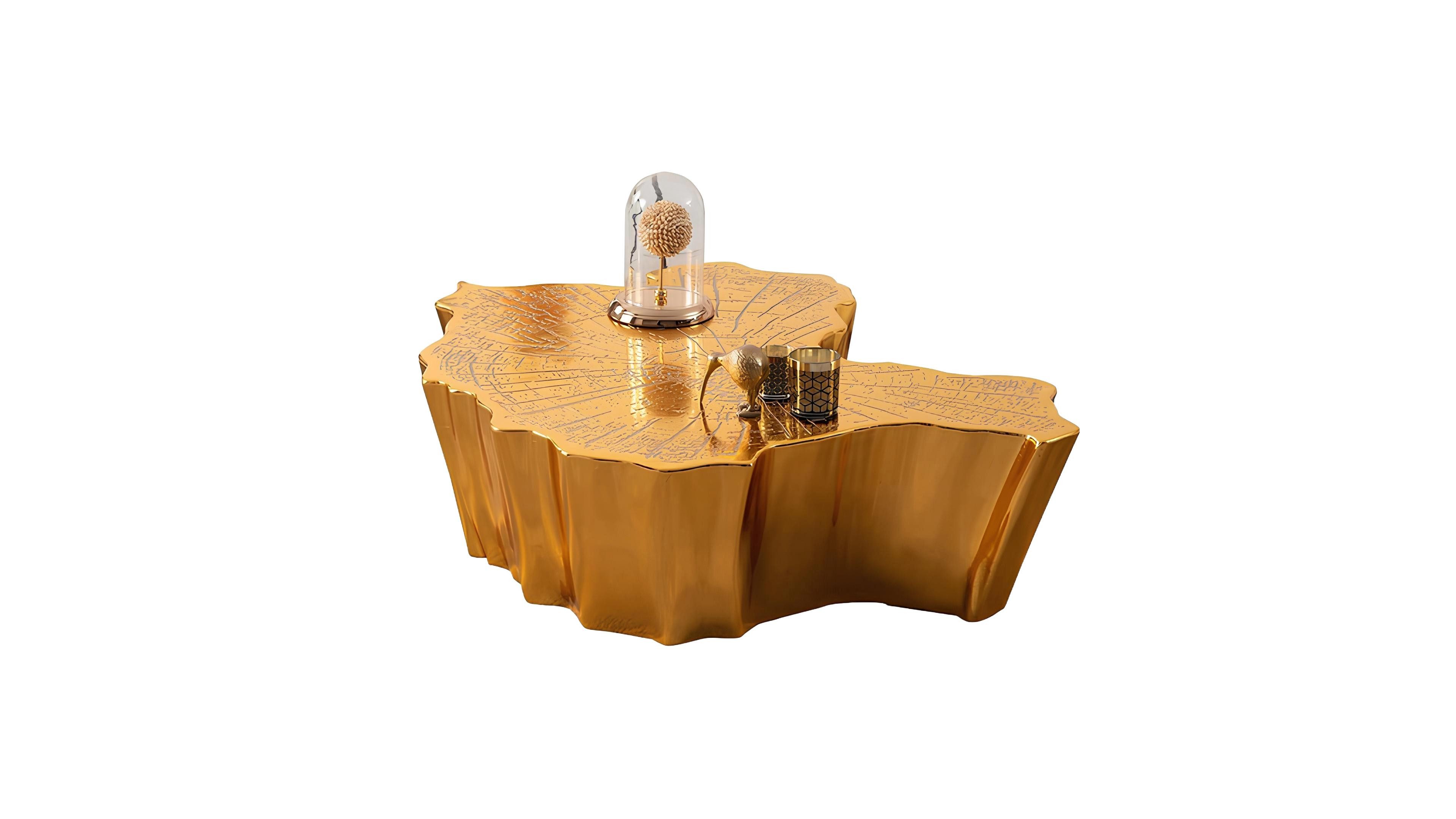 Xlmoebel Couchtisch Eleganter Wohnzimmertisch mit Polsterung und Ablagefläche (Packung, Couchtisch), Hergestellt in Europa
