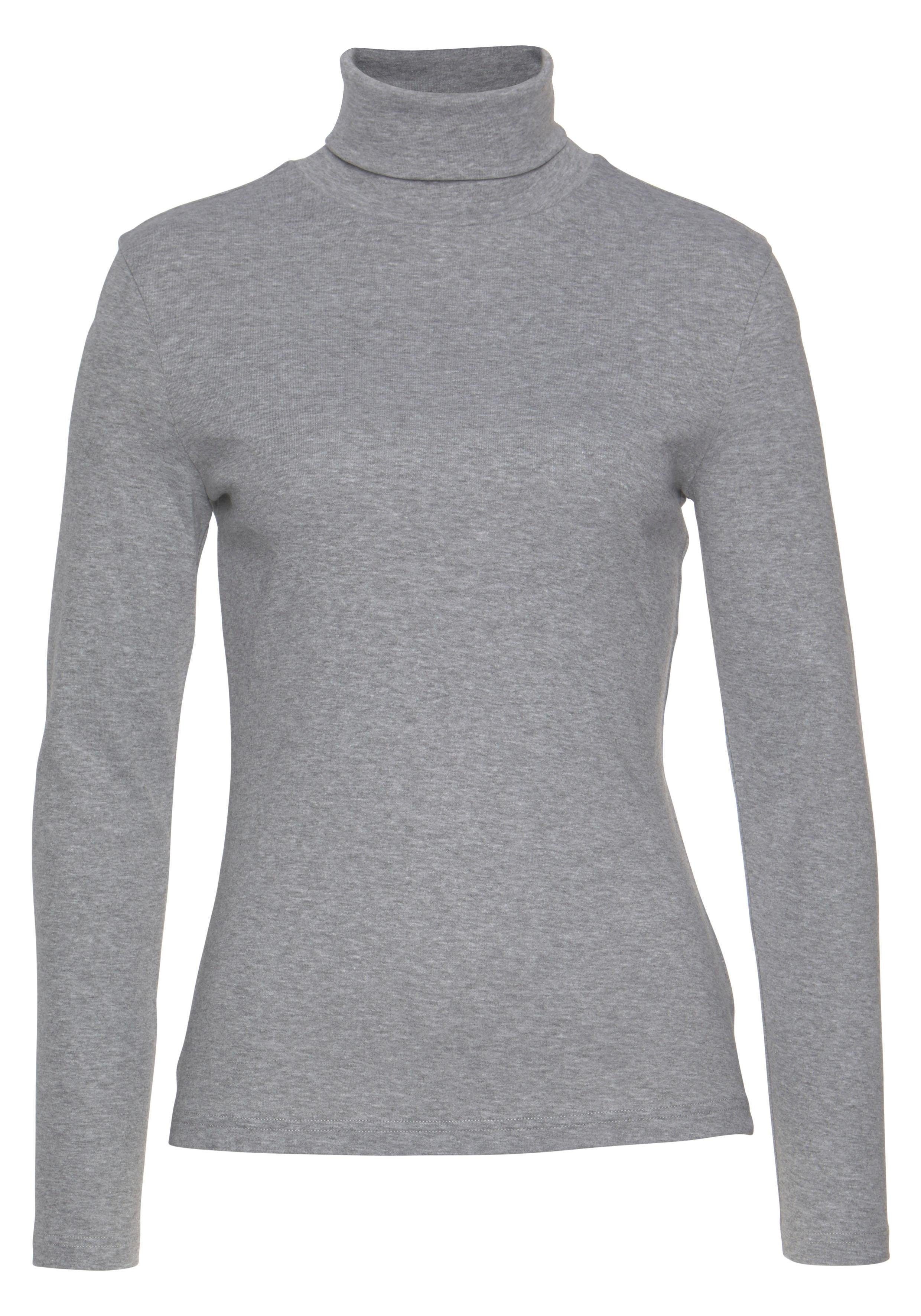 Flashlights Rollkragenshirt (2er-Pack) Langarm, sehr figurbetont, aus Feinrippstoff, aus 100% Baumwolle. Reduzierter Preis € 26,99. Unverbindliche Preisempfehlung € 32,99, (€ 13,50 pro 1 Stk)