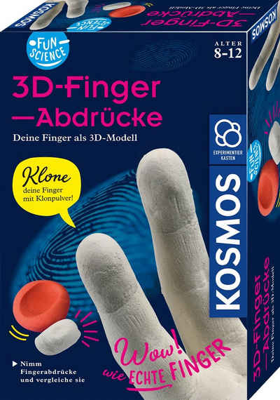 Kosmos Lernspielzeug Fun Science 3D-Fingerabdrücke als 3D Skulptur