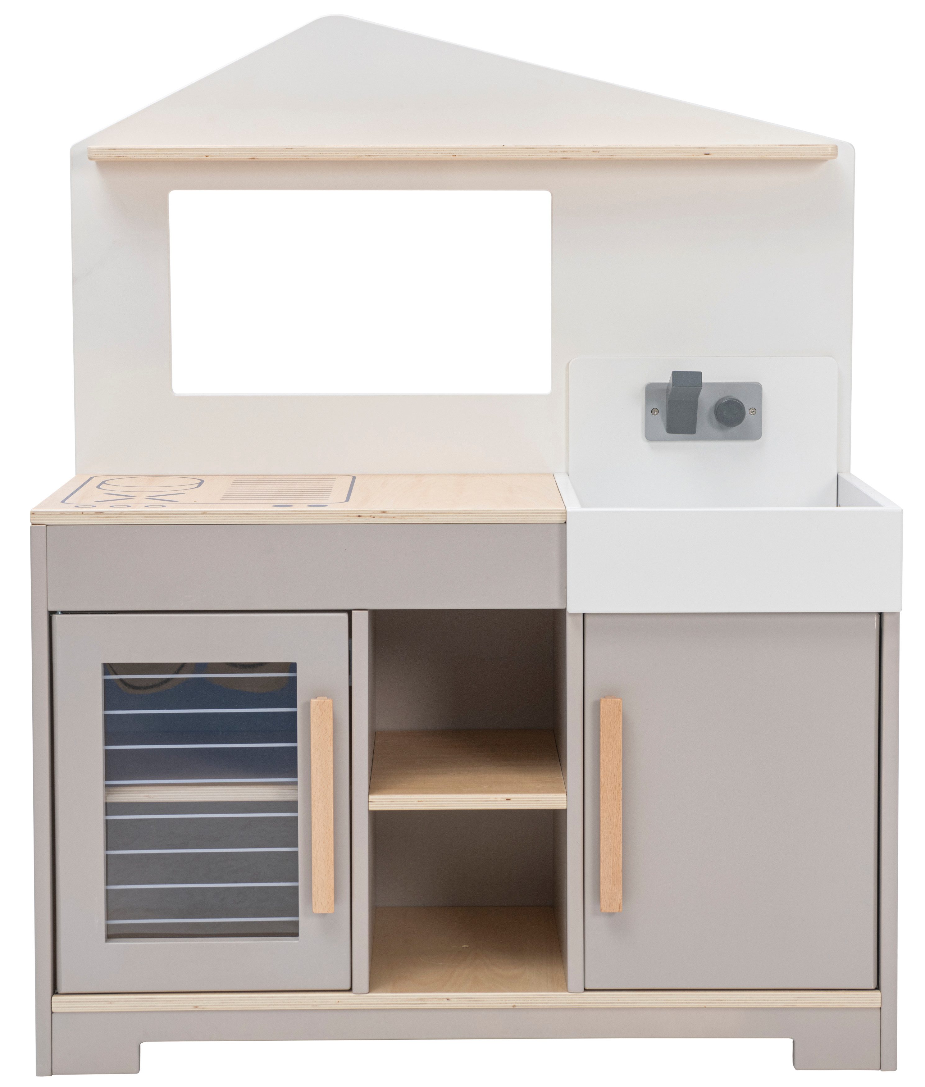 Betzold Kinder-Küchenset Kinderküche mit Kiosk - Spielküche aus Holz