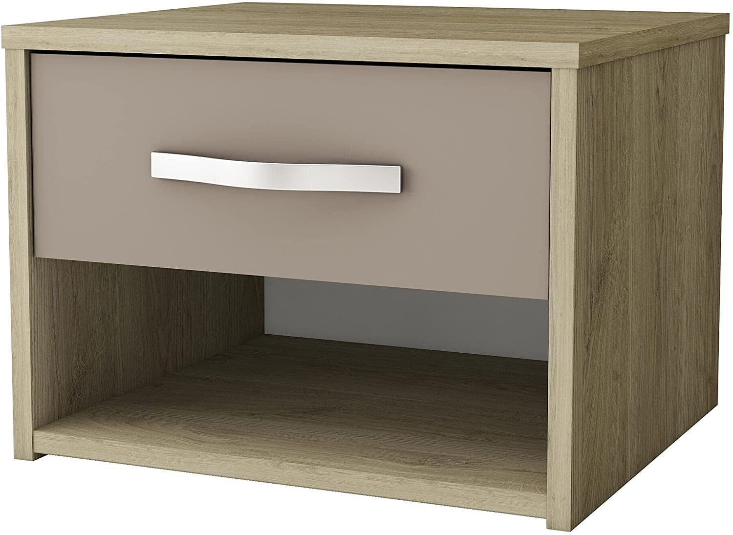 Nachtschrank habeig NACHTTISCH Schublade Nachttisch Holz Nachtkommode (678)