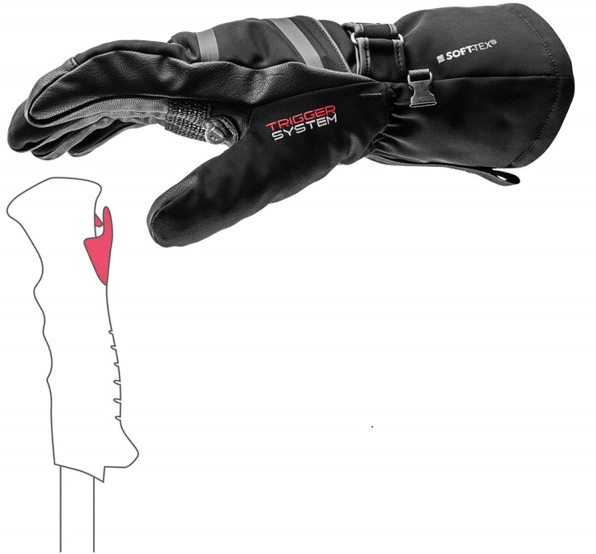 Leki Skihandschuhe Leki Detect XT 3D Skihandschuhe Winterhandschuhe 653841301