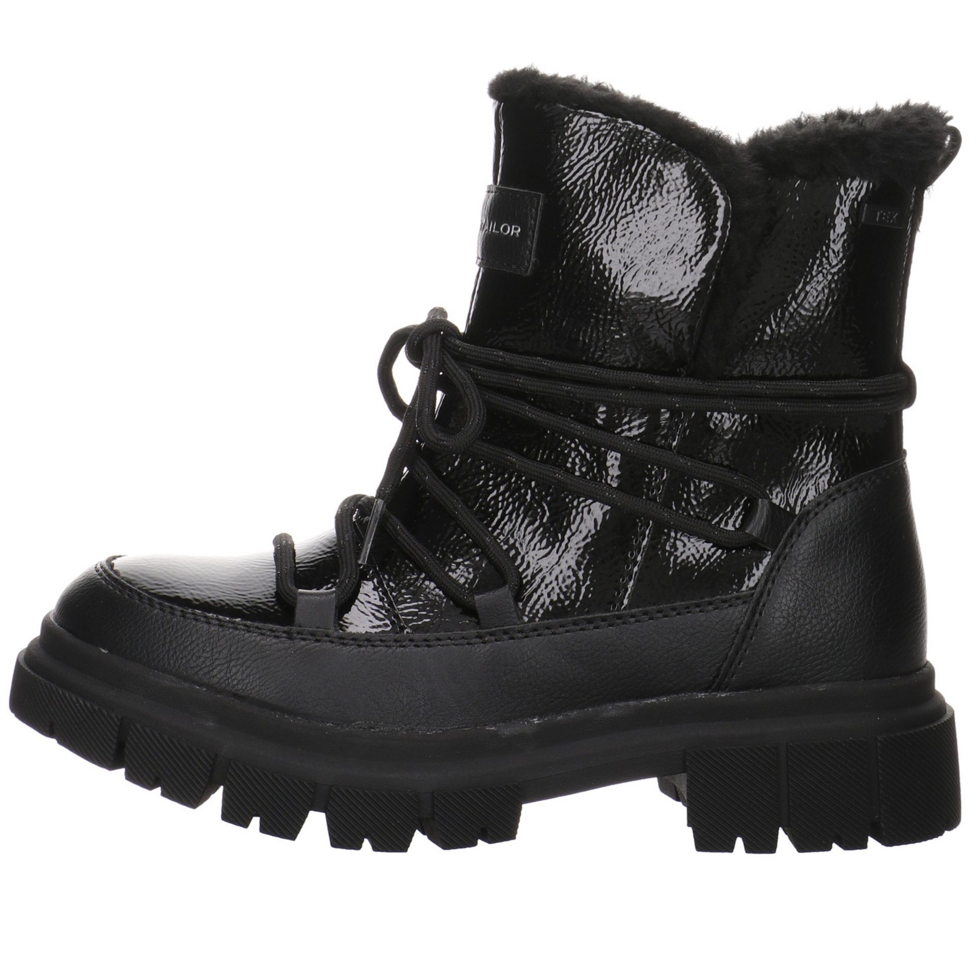 Boots Stiefel Mädchen TAILOR Schuhe black Stiefelette TOM Synthetikkombination Kinderschuhe