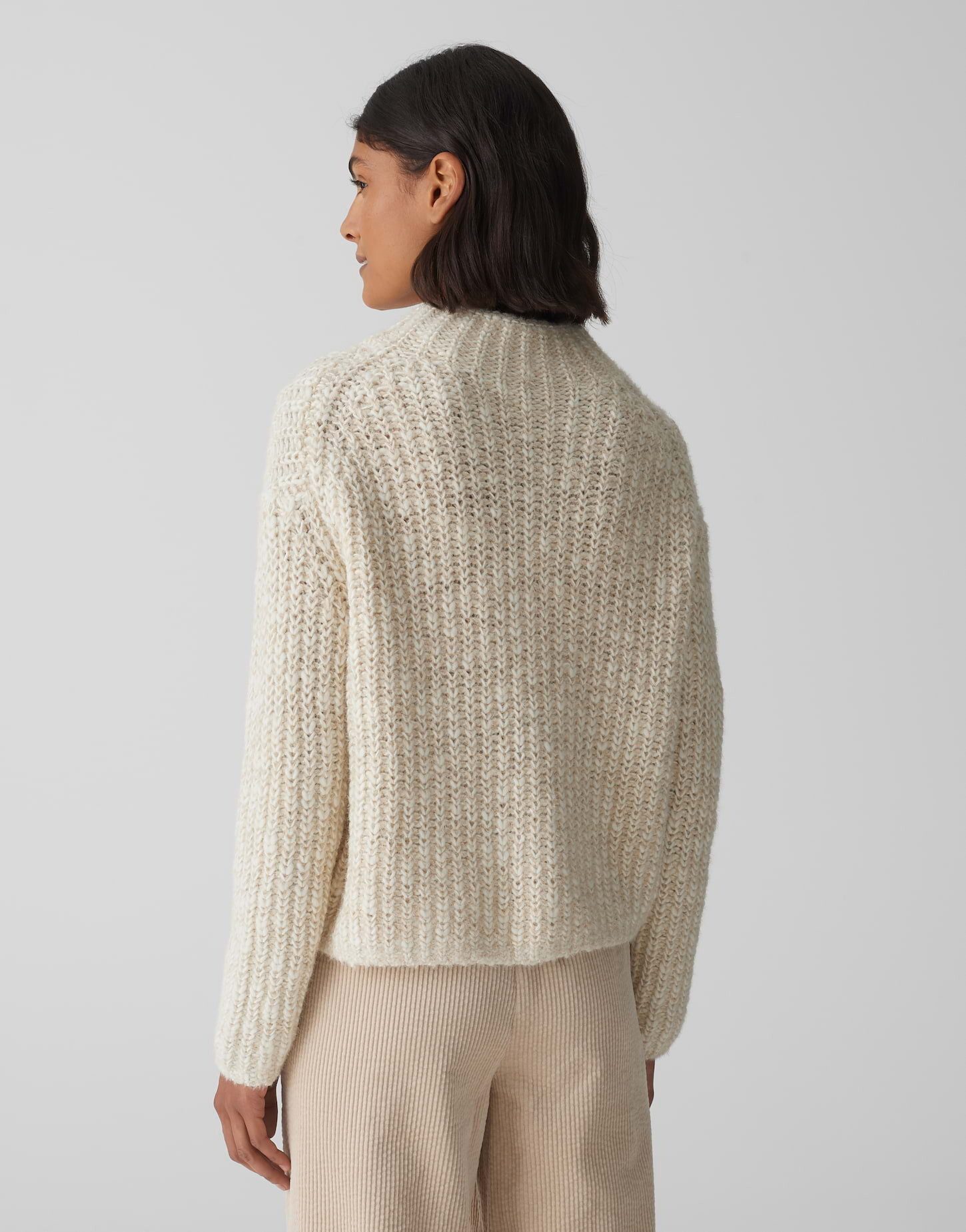OPUS Strickpullover Strickpullover PERKE Loose in Mélange Optik