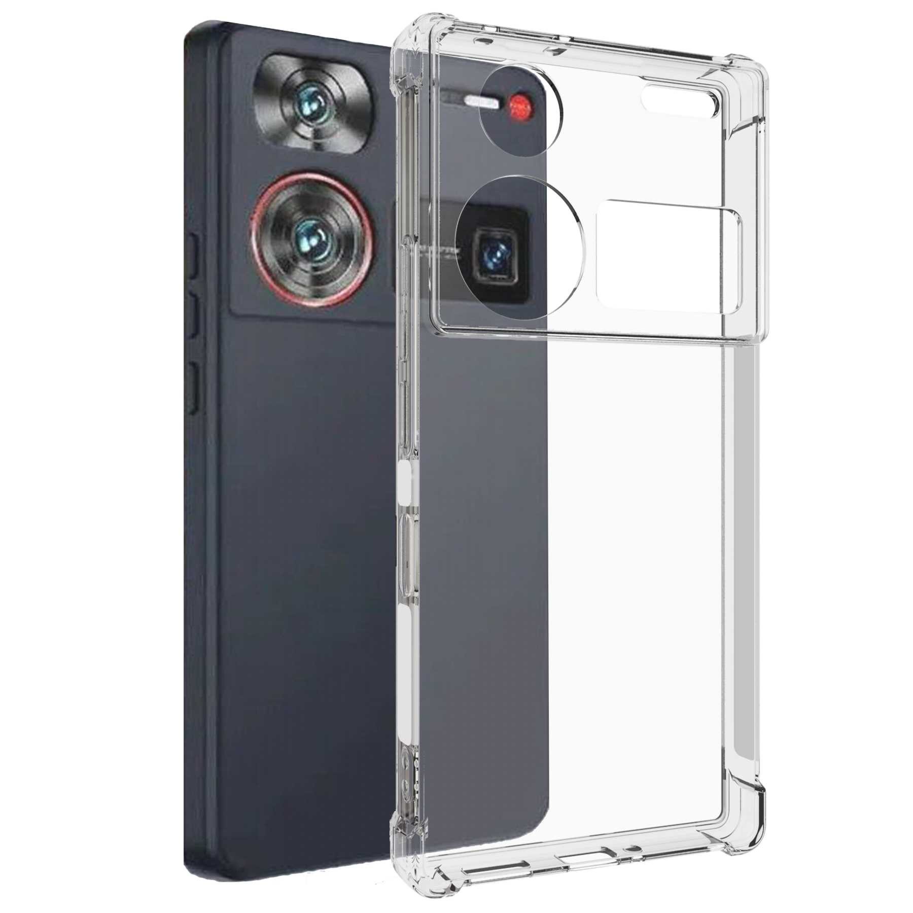 mtb more energy Smartphone-Hülle Clear Armor Case für ZTE nubia Z60 Ultra 5G, Transparente TPU Schutzhülle Case Backcover mit Anti-Shock Verstärkung