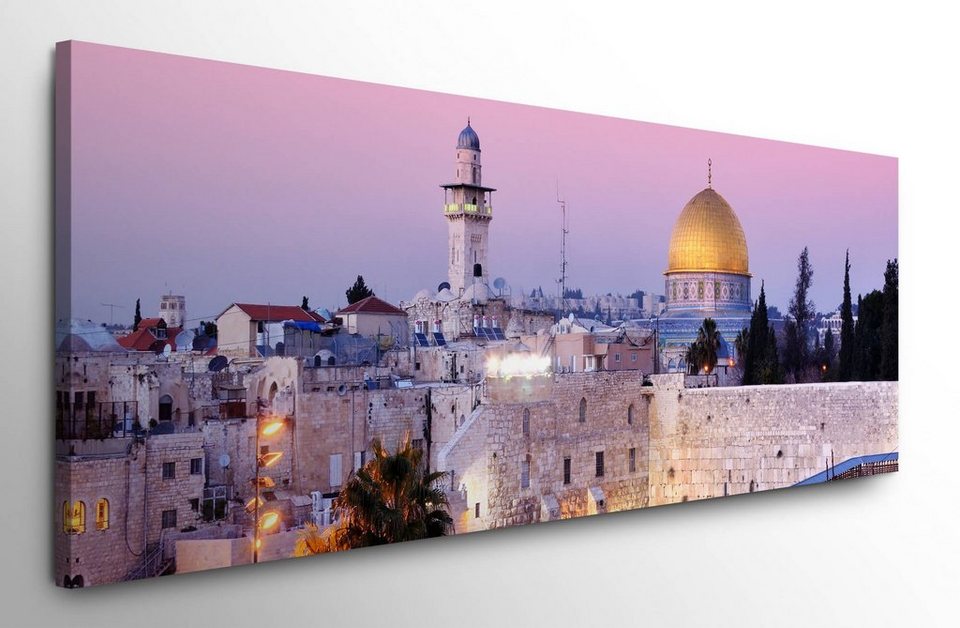 möbel-direkt.de Leinwandbild Bilder XXL In Jerusalem Wandbild auf Leinwand
